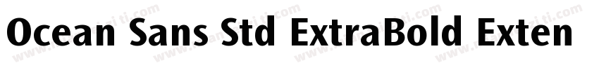 Ocean Sans Std ExtraBold Extended字体转换